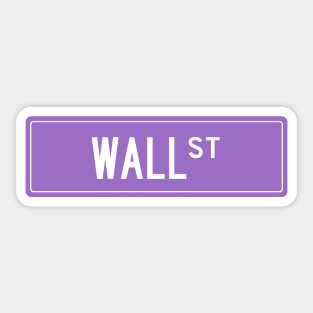 Wall st purple Sticker